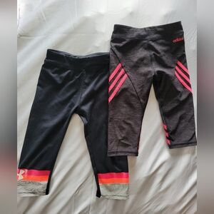 Adidas and Under Armour Capri Legging Bundle